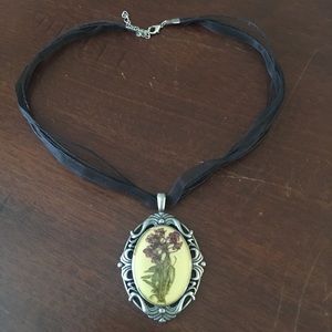 Pressed Flower Necklace